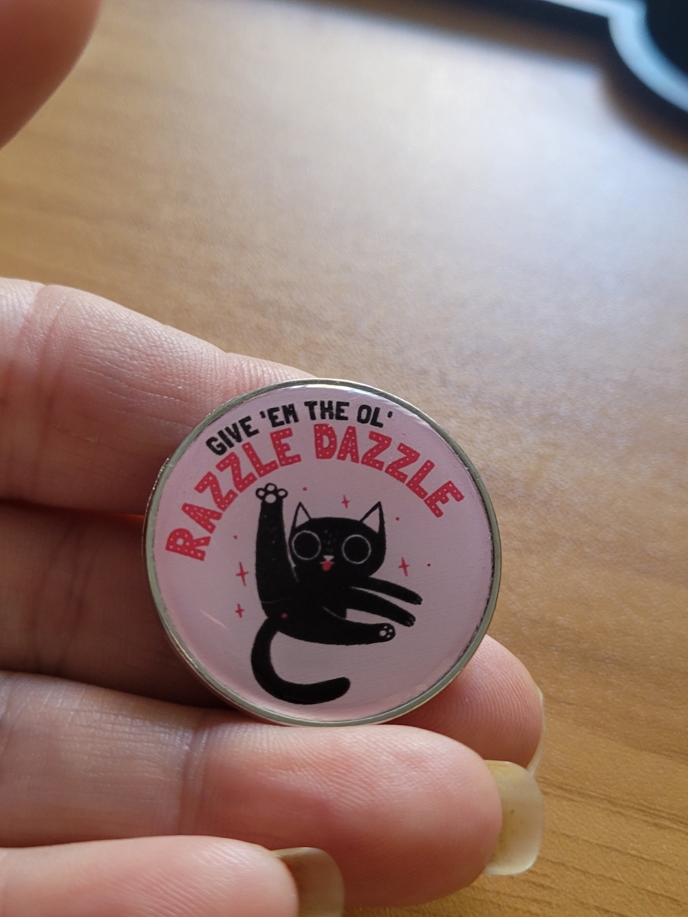 🍁NEW🍁Razzle Dazzle Pink Cat Brooch - Unbranded